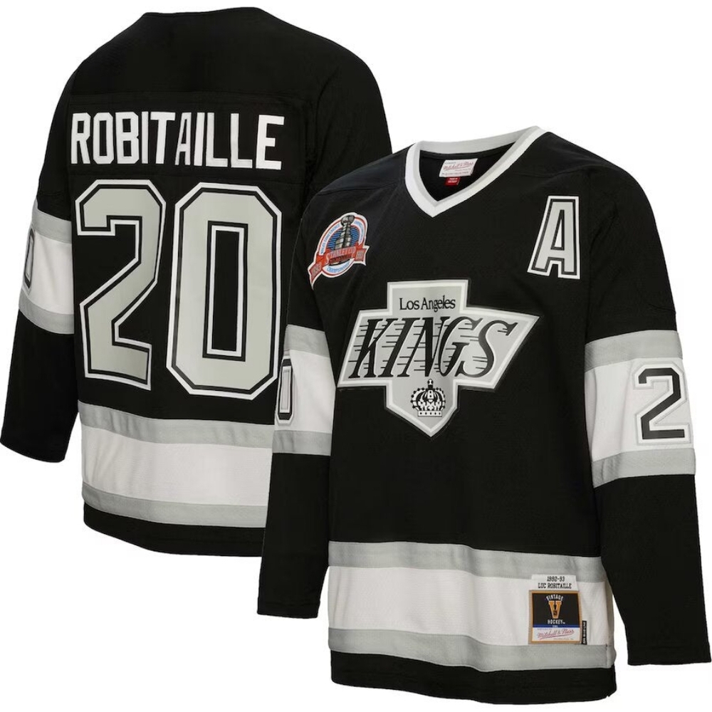 NWT Mitchell & Ness NHL '92 Los Angeles Kings Luc Robitaille Hockey Jersey